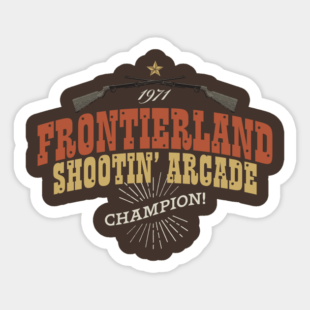 Shootin' Arcade Champion Sticker by GoAwayGreen